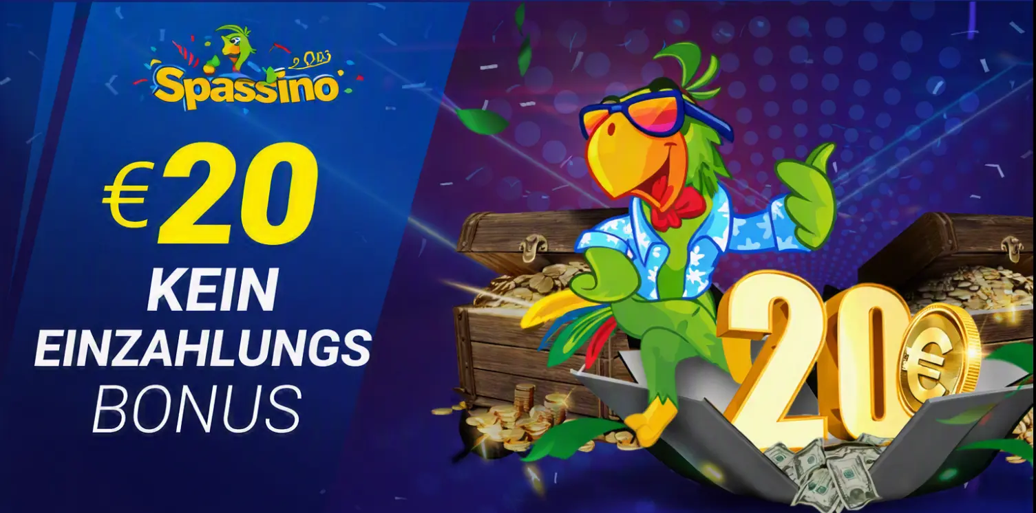20 € Bonus ohne Einzahlung bei Spassino